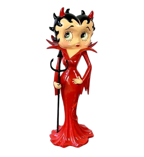 STATUE BETTY BOOP DIABLESSE 95CM ROUGE