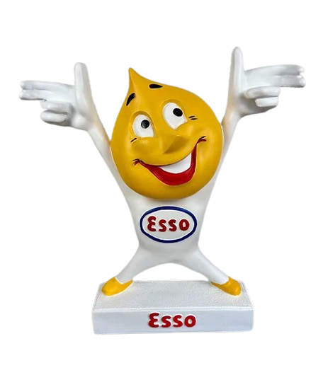 STATUE ESSO JOYEUX 85CM JAUNE