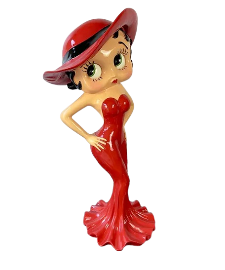 STATUE BETTY BOOP 95CM ROUGE