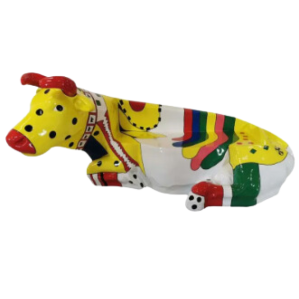 Statue Vache Banc - 200cm - Gum