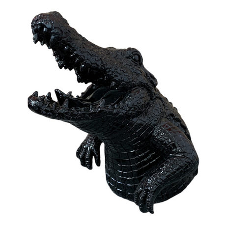 Statue CROCODILE 50cm - Noir