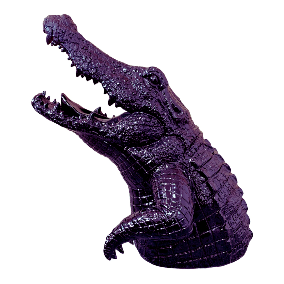 Statue CROCODILE 50cm - Violet