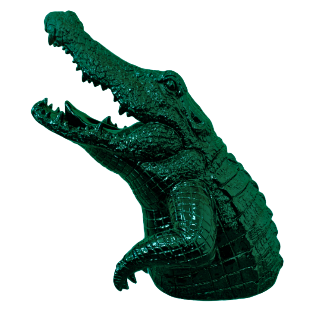 Statue CROCODILE 50cm - Vert