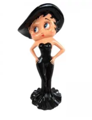 STATUE BETTY BOOP 95CM GROOM NOIR - Sculpture en résine XXL, animaux et STATUE BETTY BOOP 95CM GROOM NOIR - Sculpture en résine XXL, animaux et