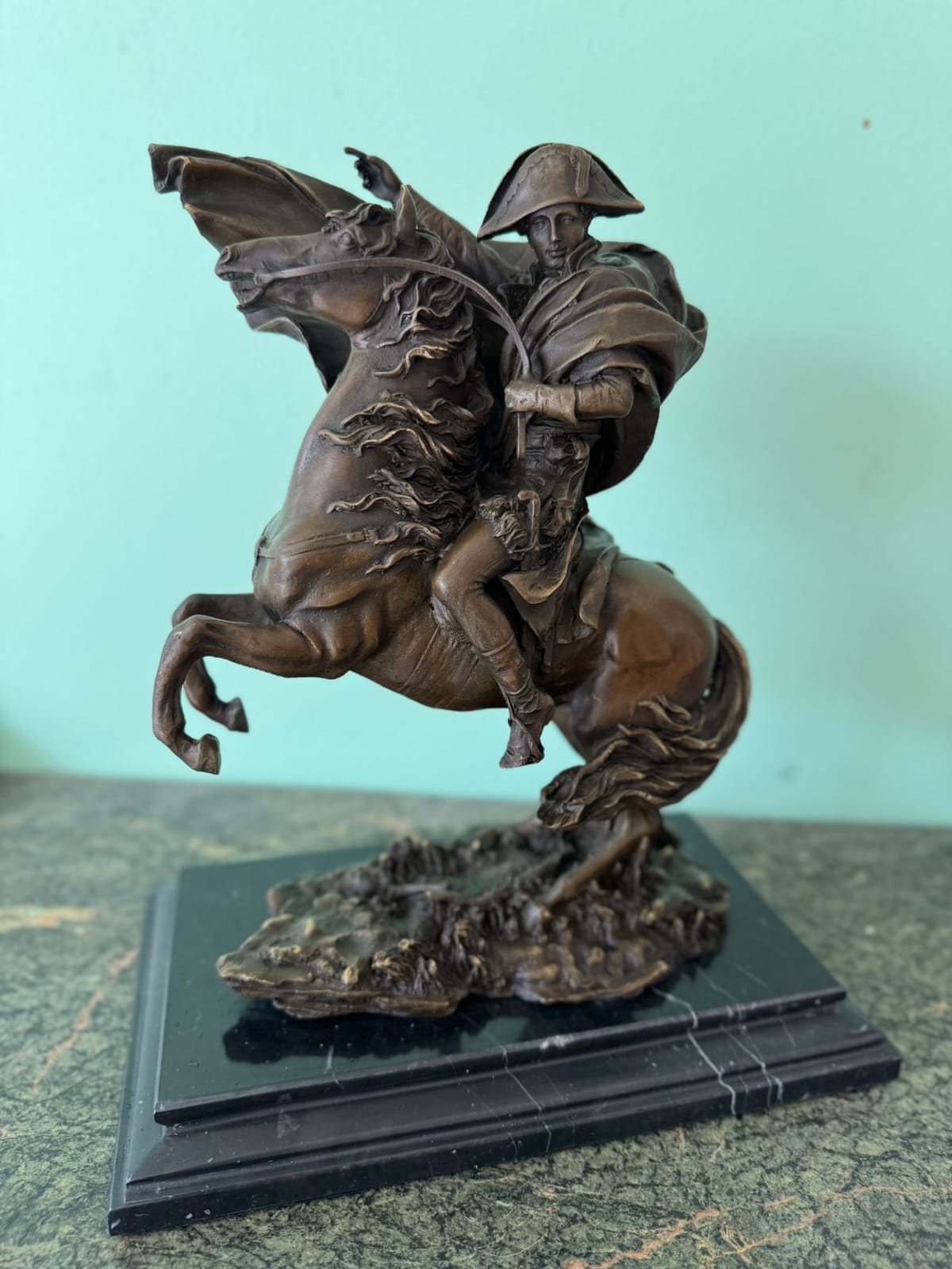 Sculpture Napoléon Conquête 30cm Bronze