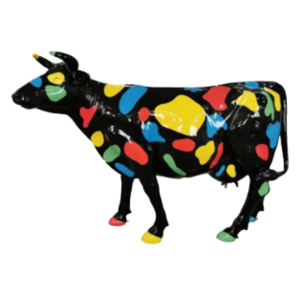 Statue Vache - 225cm - Gum Noir