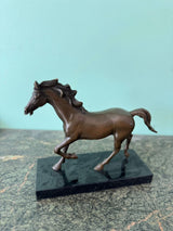 Sculpture Cheval Actif 25cm Bronze