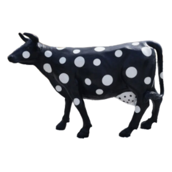 Statue Vache - 225cm - Noir & Blanc