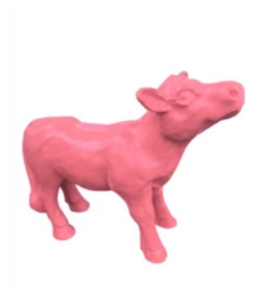 Statue Veau - 70cm - Rose