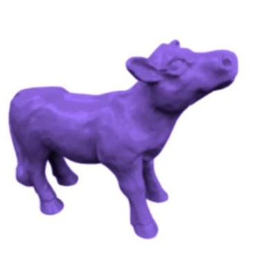 Statue Veau - 70cm - Violet