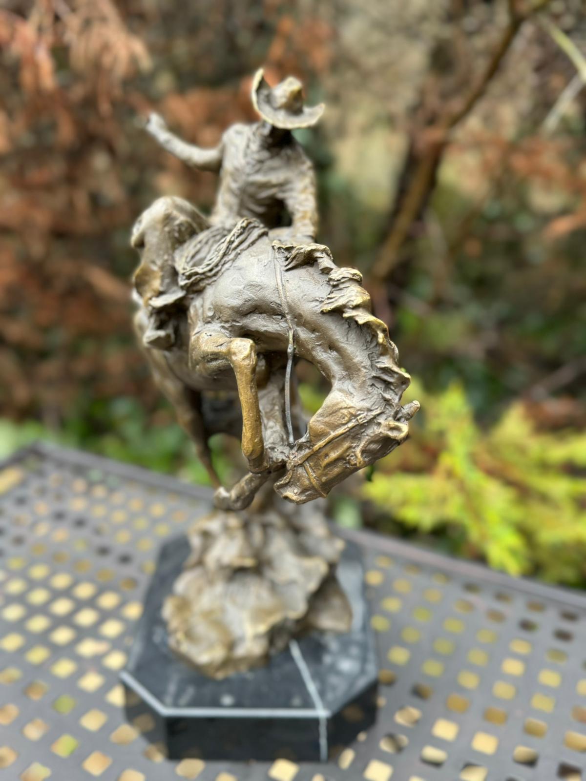 Sculpture Dompteur de Chevaux 40cm Bronze