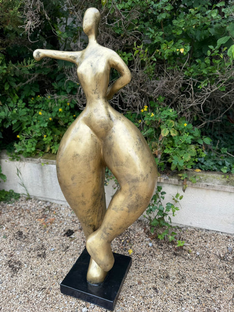 Statue Femme Nana Oeuvre Resine - 135cm - Bronze