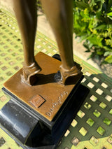 Sculpture Femme en Etirement 45cm Bronze