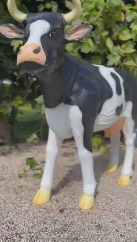 Statue Vache - 140cm - Tache Noir