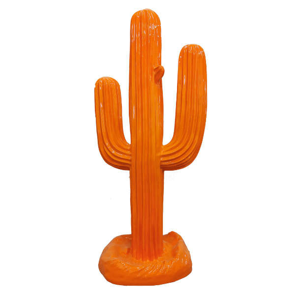 Statue Cactus Animaux Resine - 185cm - Orange - ANIMAUX-RESINE.FR