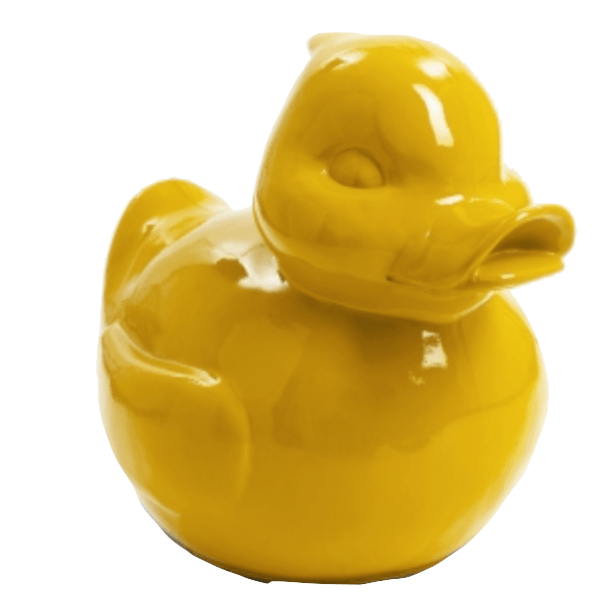 Statue Canard Animaux Resine - 200cm - Jaune - ANIMAUX-RESINE.FR