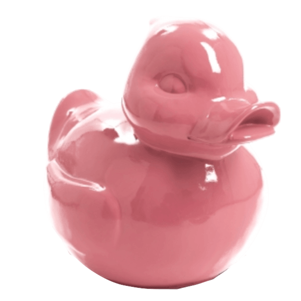 Statue Canard Animaux Resine - 200cm - Rose Clair - ANIMAUX-RESINE.FR