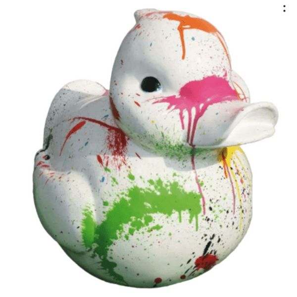 Statue Canard Animaux Resine - 200cm - Tie And Dye - ANIMAUX-RESINE.FR