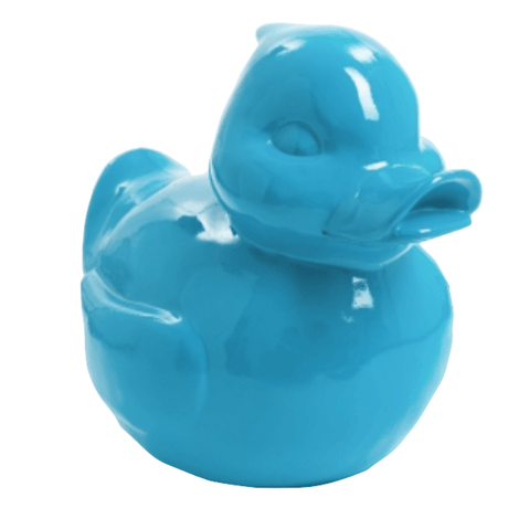 Statue Canard Animaux Resine - 45cm - Bleu Ciel - ANIMAUX-RESINE.FR