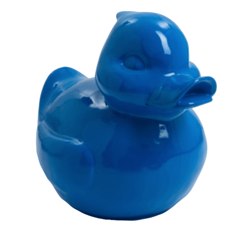 Statue Canard Animaux Resine - 45cm - Bleu Nuit - ANIMAUX-RESINE.FR