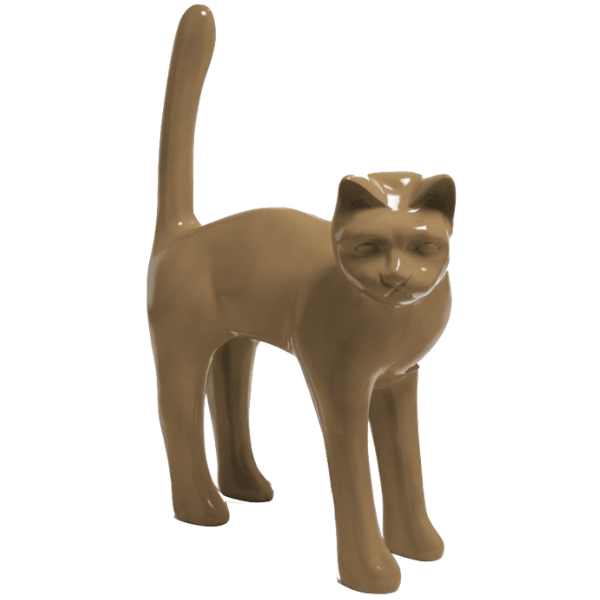 Statue Chat Animaux Resine - 105cm - Marron - ANIMAUX-RESINE.FR