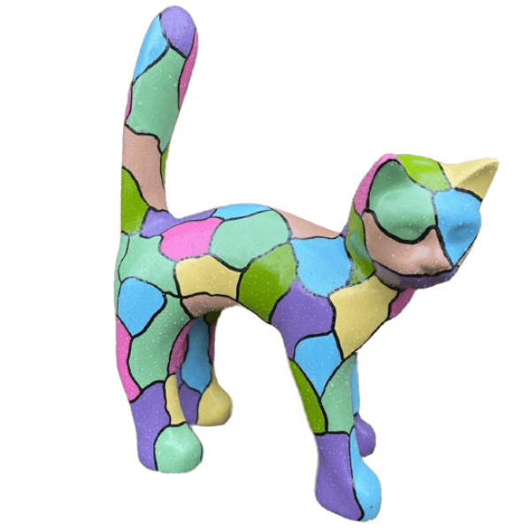 Statue Chat Animaux Resine - 105cm - Smarties - ANIMAUX-RESINE.FR