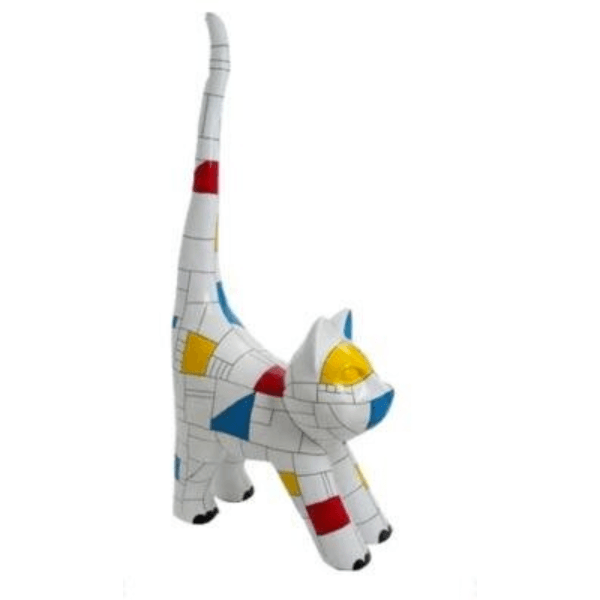 Statue Chat Animaux Resine - 205 Cm - Mondrian - ANIMAUX-RESINE.FR