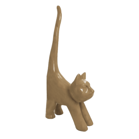 Statue Chat Animaux Resine - 205cm - Marron - ANIMAUX-RESINE.FR