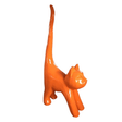 Statue Chat Animaux Resine - 205cm - Orange - ANIMAUX-RESINE.FR