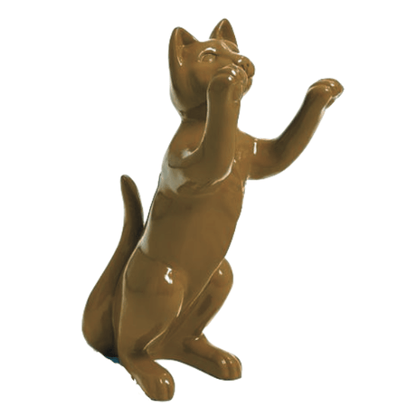 Statue Chat Animaux Resine - 55cm - Marron - ANIMAUX-RESINE.FR