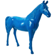 Statue Cheval Animaux Resine - 210cm - Bleu - ANIMAUX-RESINE.FR