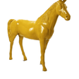 Statue Cheval Animaux Resine - 210cm - Jaune - ANIMAUX-RESINE.FR