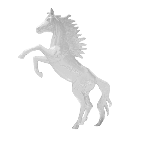 Statue Cheval Animaux Resine - 305cm - Blanc - ANIMAUX-RESINE.FR