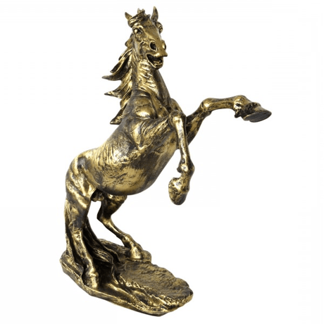 Statue Cheval Animaux Resine - 90cm - Bronze - ANIMAUX-RESINE.FR