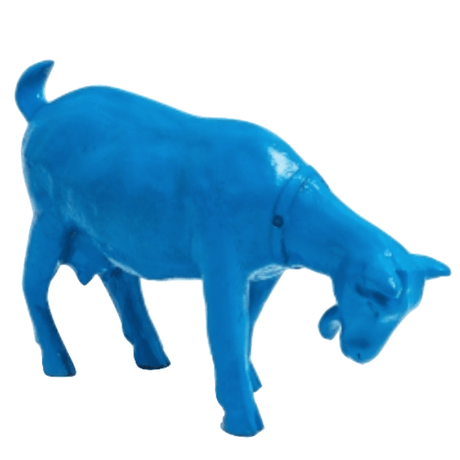 Statue Chevre Animaux Resine - 95cm - Bleu - ANIMAUX-RESINE.FR