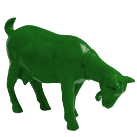 Statue Chevre Animaux Resine - 95cm - Vert - ANIMAUX-RESINE.FR