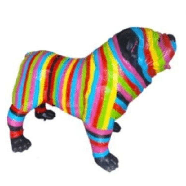 Statue Chien Bouledogue Anglais Animaux Resine - 160cm - Berlingot - ANIMAUX-RESINE.FR