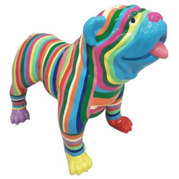 Statue Chien Bouledogue Anglais Animaux Resine - 160cm - Candy - ANIMAUX-RESINE.FR