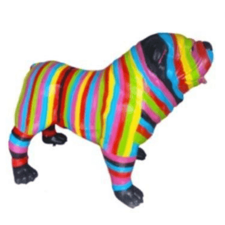Statue Chien Bouledogue Anglais Animaux Resine - 60cm - Berlingot - ANIMAUX-RESINE.FR