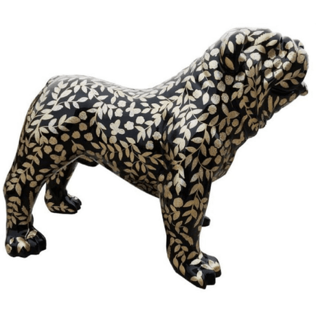 Statue Chien Bouledogue Anglais Animaux Resine - 60cm - Lingot - ANIMAUX-RESINE.FR