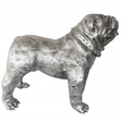 Statue Chien Bouledogue Anglais Animaux Resine - 90cm - Argenté - ANIMAUX-RESINE.FR