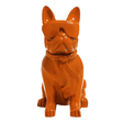 Statue Chien Bouledogue Francais Animaux Resine - 120cm - Orange - ANIMAUX-RESINE.FR