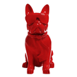 Statue Chien Bouledogue Francais Animaux Resine - 120cm - Rouge - ANIMAUX-RESINE.FR