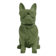 Statue Chien Bouledogue Francais Animaux Resine - 120cm - Vert Kaki - ANIMAUX-RESINE.FR