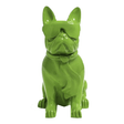 Statue Chien Bouledogue Francais Animaux Resine - 120cm - Vert Pomme - ANIMAUX-RESINE.FR