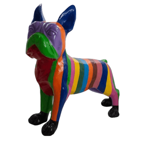 Statue Chien Bouledogue Francais Animaux Resine - 180cm - Berlingot - ANIMAUX-RESINE.FR