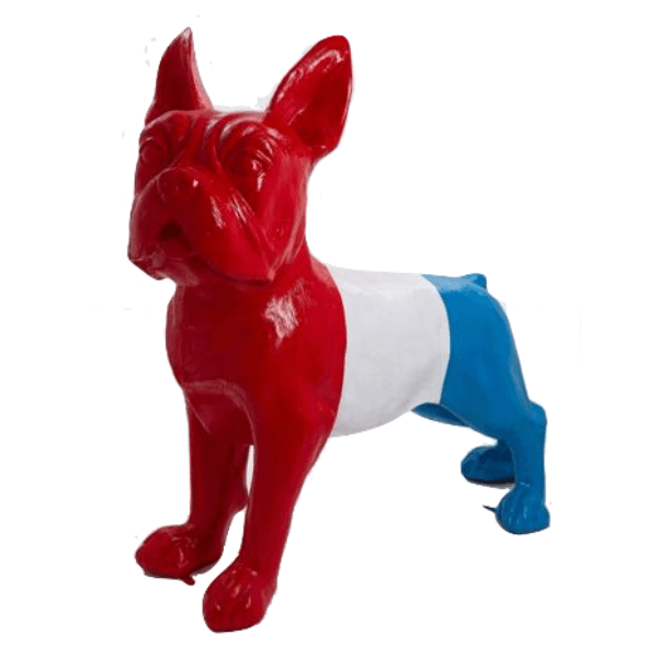 Statue Chien Bouledogue Francais Animaux Resine - 180cm - France - ANIMAUX-RESINE.FR