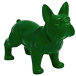 Statue Chien Bouledogue Francais Animaux Resine - 45cm - Vert - ANIMAUX-RESINE.FR