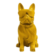 Statue Chien Bouledogue Francais Animaux Resine - 60cm - Jaune - ANIMAUX-RESINE.FR