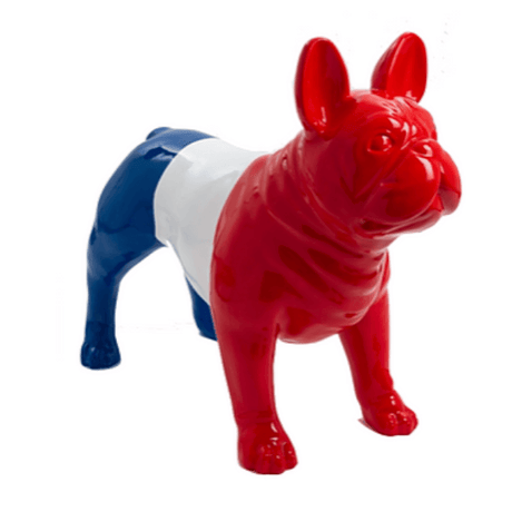 Statue Chien Bouledogue Francais Animaux Resine - 90cm - France - ANIMAUX-RESINE.FR